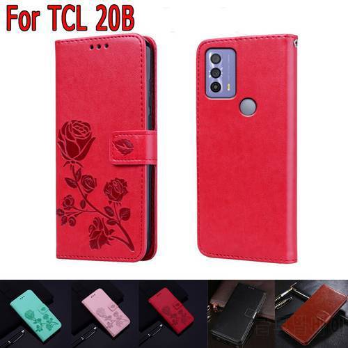 TCL20B Etui Cover For TCL 20B Case Flip Wallet Leather Magnetic Card Phone Protector Book Funda For TCL 20 B чехолна Coquea Bag