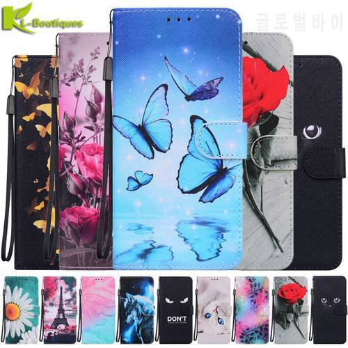 Painted Leather Phone Case on For Fundas Huawei Y5P Y6P Y7A Y6S Y8S Y9S Y5 Y6 Y7 Y9 Prime 2019 Y5 Lite 2018 Y3 2017 Case Cover