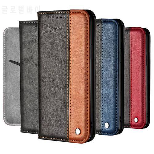 Magnetic Leather Case For Samsung Galaxy S6 S7 S8 S9 S10 E S20 FE S21 Plus Ultra Note 10 20 Color Stitching Phone Book Cover