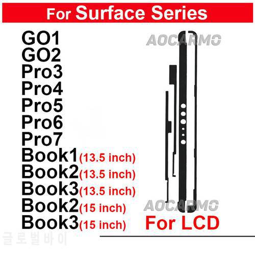 For Surface Pro 3 4 5 6 7 GO1 GO2 Book 1 2 3 Book2 Book3 13.5 15 Inch Front Adhesive Glue LCD Display Sticker Pro4 Pro5 Pro7