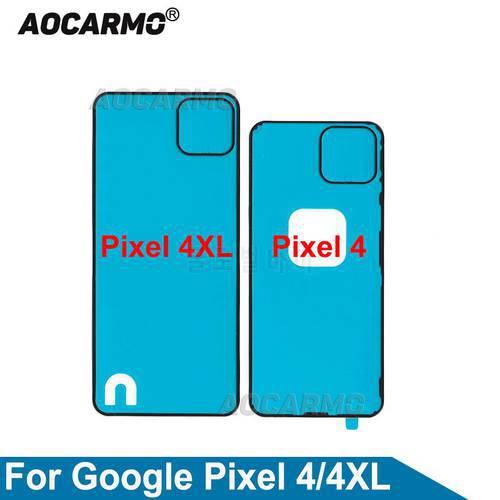 Aocarmo For Google Pixel 4 XL 4xl Adhesive Tape Back Cover Frame and Camera Lens Sticker Glue Replacement Parts