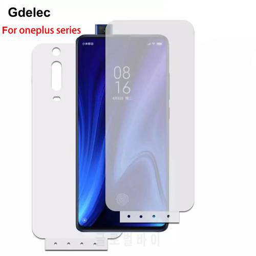 2pcs Front & Back Soft Hydrogel Film For ONEPLUS 7pro 6T 6 5T TPU nano Screen protector Film with Tools(not glass)