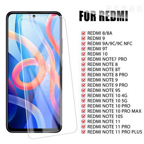 Tempered Glass For Redmi Note 7 8 9 10 s 11 Pro Max Screen Protector for Xiaomi Redmi note 10 11 pro+ 4G 5G 8a 9 9a 9c 9t Glass