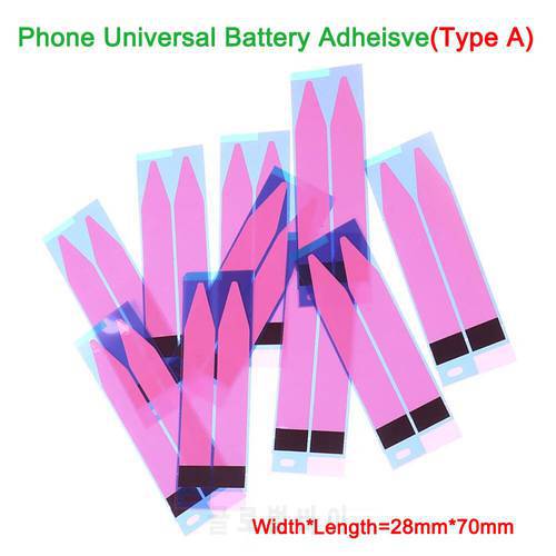 100pcs Universal Battery Adhesive Sticker Easy to Pull Trackless Tape Strip For iPhone/Huawei Battery Glue Tape Strip Tab