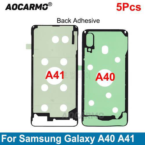 Aocarmo 5PCS Back Cover Adhesive Sticker Glue For Samsung Galaxy A40 A41 Replacement Parts