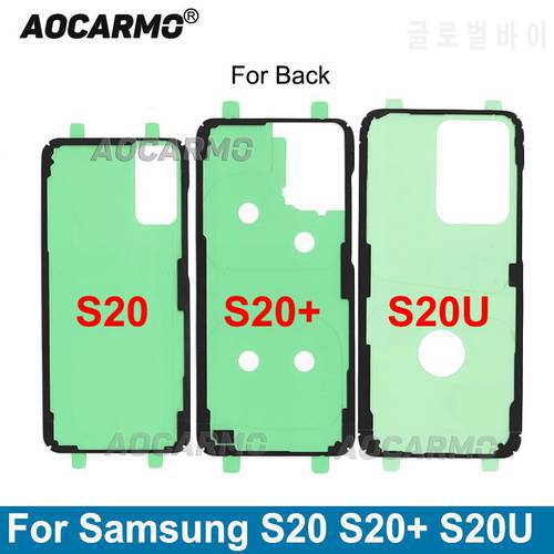 Aocarmo For Samsung Galaxy S20 Plus S20+ Adhesive Tape Back Battery Cover Frame Waterproof Sticker Glue S20 Ultra