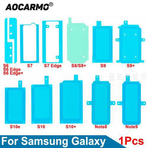 Aocarmo For Samsung Galaxy S7 Edge S6 Note 8 9 S8+ S8 S9 S10 Plus S10E Adhesive Battery Glue Sticker Waterproof
