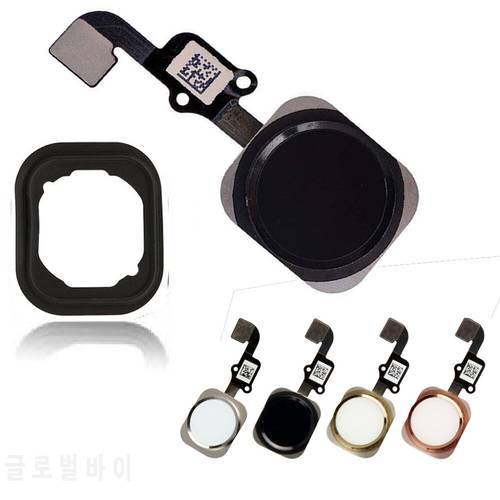 Menu Home Button Key With Flex Cable And Rubber Gasket Assembly NO Touch ID For iPhone 6 6Plus 6s 6sPlus
