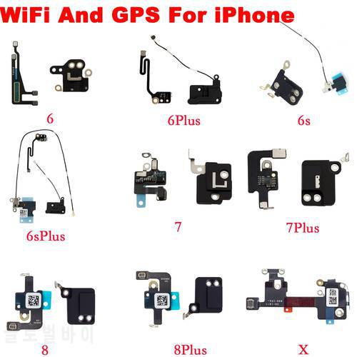 WiFi Antenna Signal Flex Cable + GPS Cover Replacement For iPhone 6 6P 6s 6SP 7 7P 8 8 Plus X