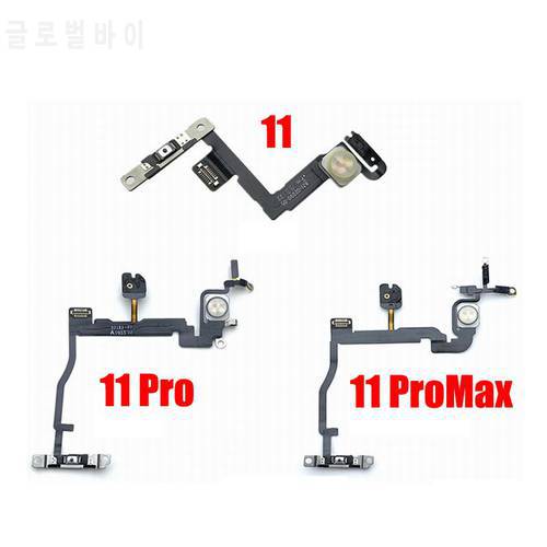 ZONBEMA Power Volume Switch On Off Flex Cable with Metal Bracket Assembly For iPhone 11 Pro Max