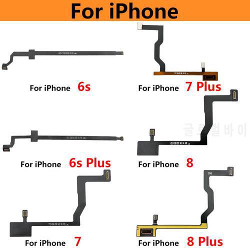 Home Touch ID Connector Flex For Iphone 6 6S 7 8 Plus Home Touch ID Return Fingerprint Button Motherboard Connection Flex Cable