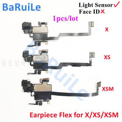 BaRuiLe 1pcs Ear Speaker For iPhone X XS Max XR Earpiece Listening with Flex Cable Replacement Parts