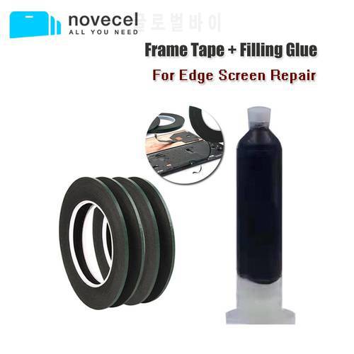 Original Mobile Phone Caulking Glue + Frame Adhesive Sticker Double Sided Tape for Mobile Phone Tablet Edge Screen Repair Tools