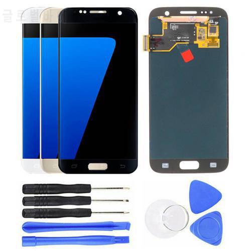 Replacement LCD Touch Screen Digitizer Assembly for Samsung Galaxy S7 G930 G930F Mobile Phone Parts Phone Repair Tools