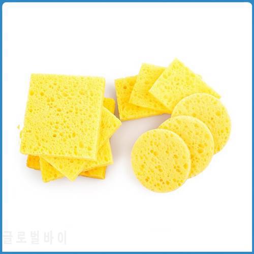 Soldering Iron Cleaning Sponge Reusable Yellow High Temperature Resistant Sponge Pad Tin Removal Sheet For Cleaning Supplies