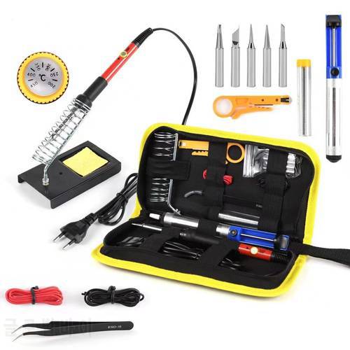 15 in1 Adjustable Temperature Soldering Iron Soldering Kit For Mobile Phone Repair Tools Set With 908 Electric Sodering Iron