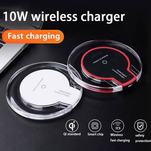 Qi Wireless Charger Suitable for IPhone 14 13 12 11 Pro XS Max XR Samsung Xiaomi Huawei Fashion Charging Stand Wireless Charger