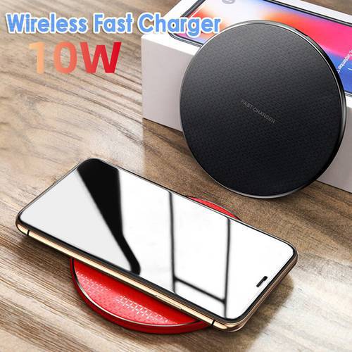10W qi wireless charger For Samsung Galaxy S22 21 S20 S10 S9 USB Qi Charging Pad For iPhone 13 12 11 Pro XS Max XR X 8 Plus