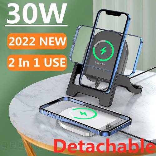 30W Wireless Charger Pad For iPhone 13 12 11 Pro Max X Xr 8 plus Fast Phone Chargers for Ulefone doogee Samsung note 9 8 s10