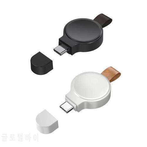 Mini Magnetic Wireless Charger Dock For Apple Watch series 7 6/5/4/SE/3/2/1 Portable type-c Charging Charger For iwatch