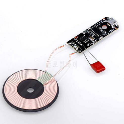 Wireless Charger PCBA Circuit Board Coil 10W Wireless Charging Micro USB Port DIY for Samsung Fast chargering For ihone 11pro