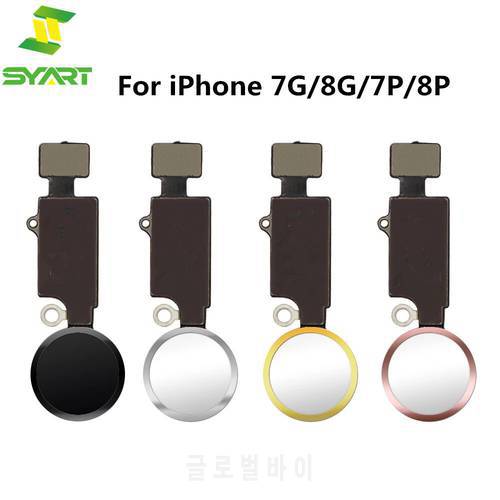 For iPhone 7 Plus 8 Plus Home Button With Flex Cable Home Return Key Assembly Sensor Ribbon Fingerprint Menu For iPhone 7 8