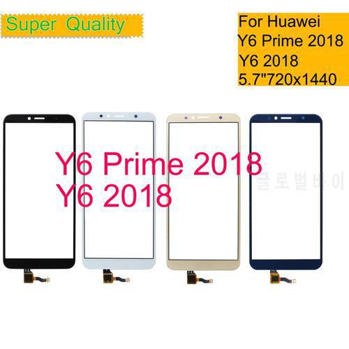 10Pcs/Lot Touchscreen For Huawei Y6 PRIME 2018 ATU-L31 Touch Screen Y6 2018 Touch Panel Sensor Digitizer Front Glass Outer Lens