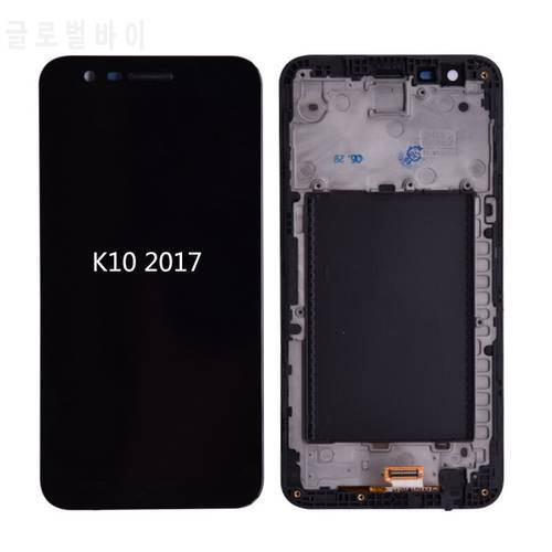 For LG K10 2017 M250 K20 plus LCD display with Touch Screen Digitizer with frame 5.3 inch LCD for For LG K10 2017