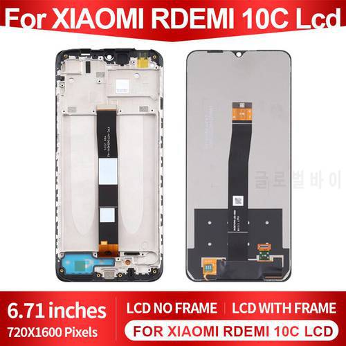 New 6.71 Inch For Xiaomi Redmi 10C Lcd Touch Screen Digitizer Assembly 220333QBI 220333QAG Display With Frame