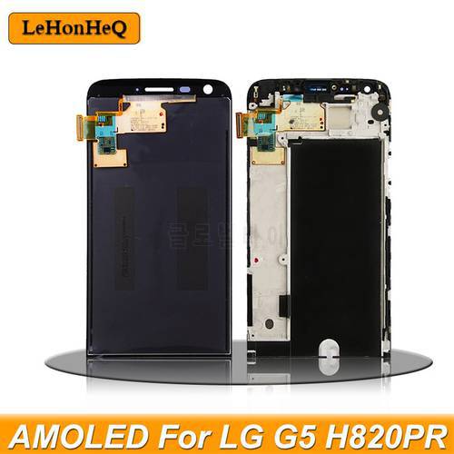 Original Display For LG G5 LCD Touch Screen Digitizer with Frame Replacement for LG G5 LCD Display H850 H840 H860 F700