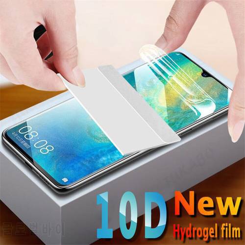 10D soft full cover for huawei nova 4 4e hydrogel film for huawei nova 3 3i 3e Not Glass protective film phone screen protector
