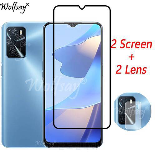 Full Cover Glue Tempered Glass For Oppo A16S Screen Protector For Oppo A16S A16 S A15 Camera Glass For Oppo A16S Glass 6.52 inch