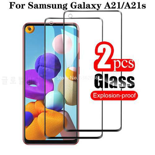 9H Tempered Glass For Samsung Galaxy A21S A21 screenprotector for Samsung A21 S Galax A21 A 21 Full Covered protective glas film