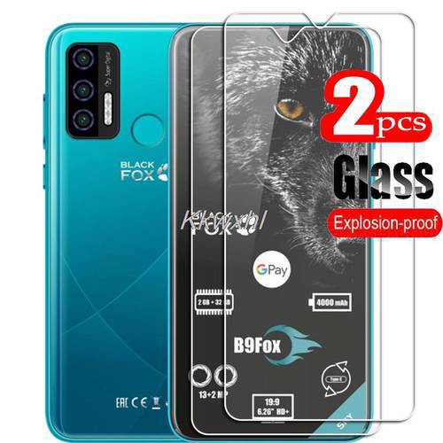 2PCS FOR Black Fox B9Fox Tempered Glass Protective On BlackFox B9 Fox Phone Screen Protector Film Cover
