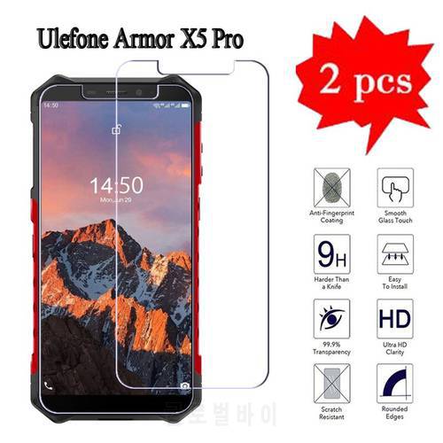 2Pcs Tempered Glass For Ulefone Armor X5 Pro Screen Protector Transparent Protective Film For Ulefone Armor X 5 Pro Phone Glass