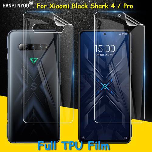 Front / Back Full Coverage Clear Soft TPU Film Screen Protector For Xiaomi Black Shark 4 4S / Pro 5G 6.67
