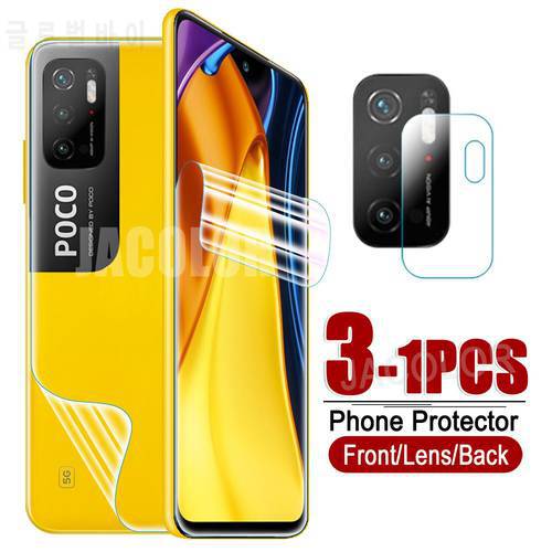 Protective Film For Xiaomi Poco M4 Pro 5G M3 M2 Reloaded Screen Gel Protector/Back Cover Hydrogel Film/Camera Glass M4Pro M3Pro