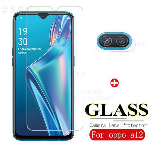 oppoa12 glass for oppo a12 a 12 phone screen protectors camera lens protective glasstempered glass film cover appo a12 6.22&39&39