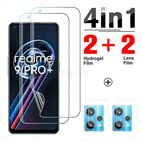 4IN1 Screen Protector Camera Hydrogel Film For OPPO Realme 9ProPlus 9Pro 9 Pro Plus 9Pro+ Realme9 Protective Film 6.4