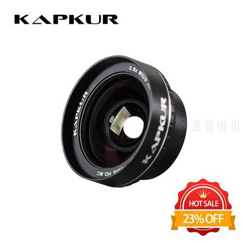 Kapkur phone lens , 0.6X high-defination 4K from 74 Degree to 104 Degree wide angle Lens , external