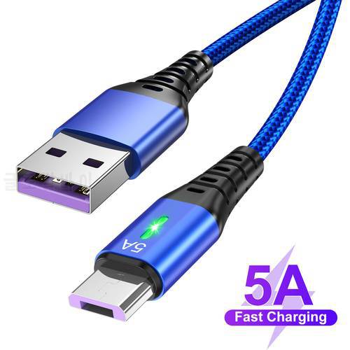 GTWIN Micro USB Cable Fast Charging for Samsung Xiaomi 5A Data Cable Micro USB Charging Cord for Huawei USB Cable for Phone