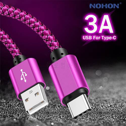 USB Type C Cable For Samsung S22 S21 Xiaomi 9 POCO X3 Fast Charging Wire Cord USB-C Charger Mobile Phone USBC Type-C Cable 2m 3m