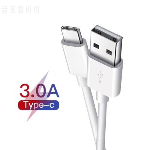 USB Type C Cable for Samsung S10 S9 S20 Charge 3.0 Cable USB C Fast Charging for Huawei P30 Xiaomi mi 11 USB-C Charger Wire