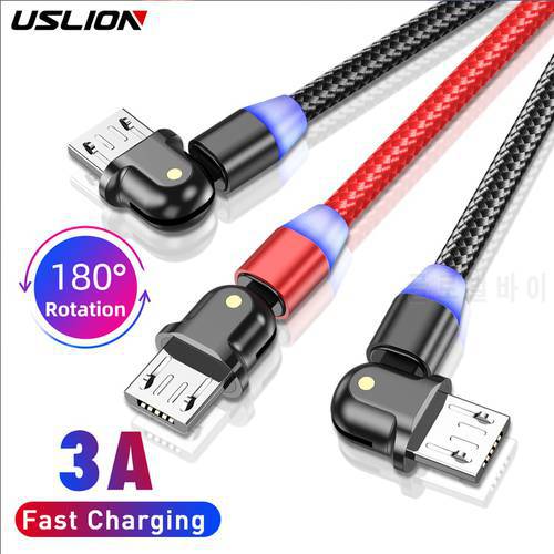 USLION Micro USB Cable Fast Charger Andriod Mobile Phone Microusb Charge Data Cord Charging For Samsung S6S7 Xiaomi Redmi note 4