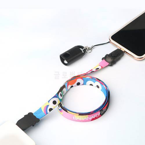 New Lanyard Charging Cable Cute Eyes Phone Charm Strap Micro Type C 8Pin Charge Cord For Iphone Samsung Xiaomi Oneplus Data Line