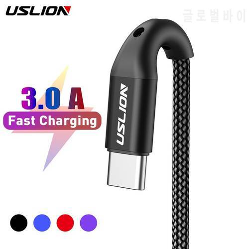 3A USB Type C Cable Wire For Samsung S10 S20 Xiaomi mi 11 Mobile Phone Fast Charging USB C Cable Type-C Charger USB Cables