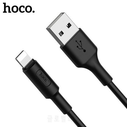 HOCO USB Cable For iPhone 11 Por X 8 7 6 5 6s plus Fast Charging Phone USB Data Cable For Apple IOS 11 iPad USB Charger Cable