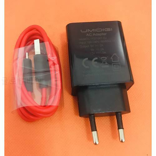 Original Travel Charger Plug Adapter+ Type C Cable for UMIDIGI Power 3 Helio P60 Octa Core 6.53