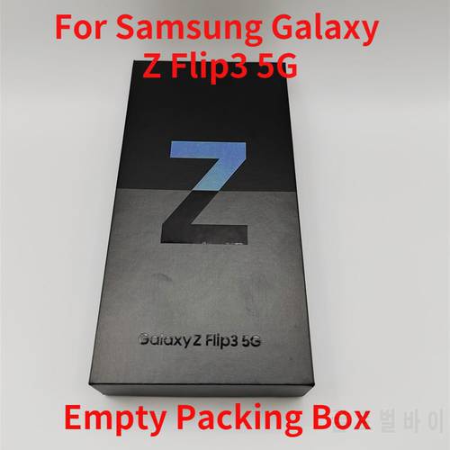 Samsung Galaxy Z Flip3 5G Empty Retail Box Accessories Packing Flip3 Phones in Black/White/Green/Sliver Phone Box Total New