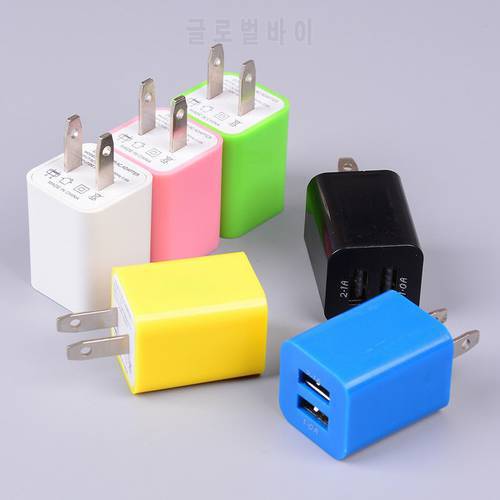 5V 1A US Charging Plug Dual-End Usb Charging Socket Power Adapter Mobile Phone Charger For Home Travel Portable Charging Plug